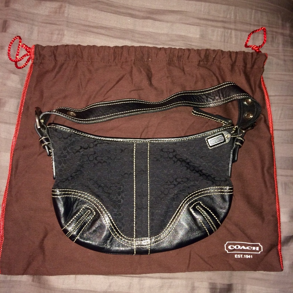 Coach Signature Mini Hobo Purse